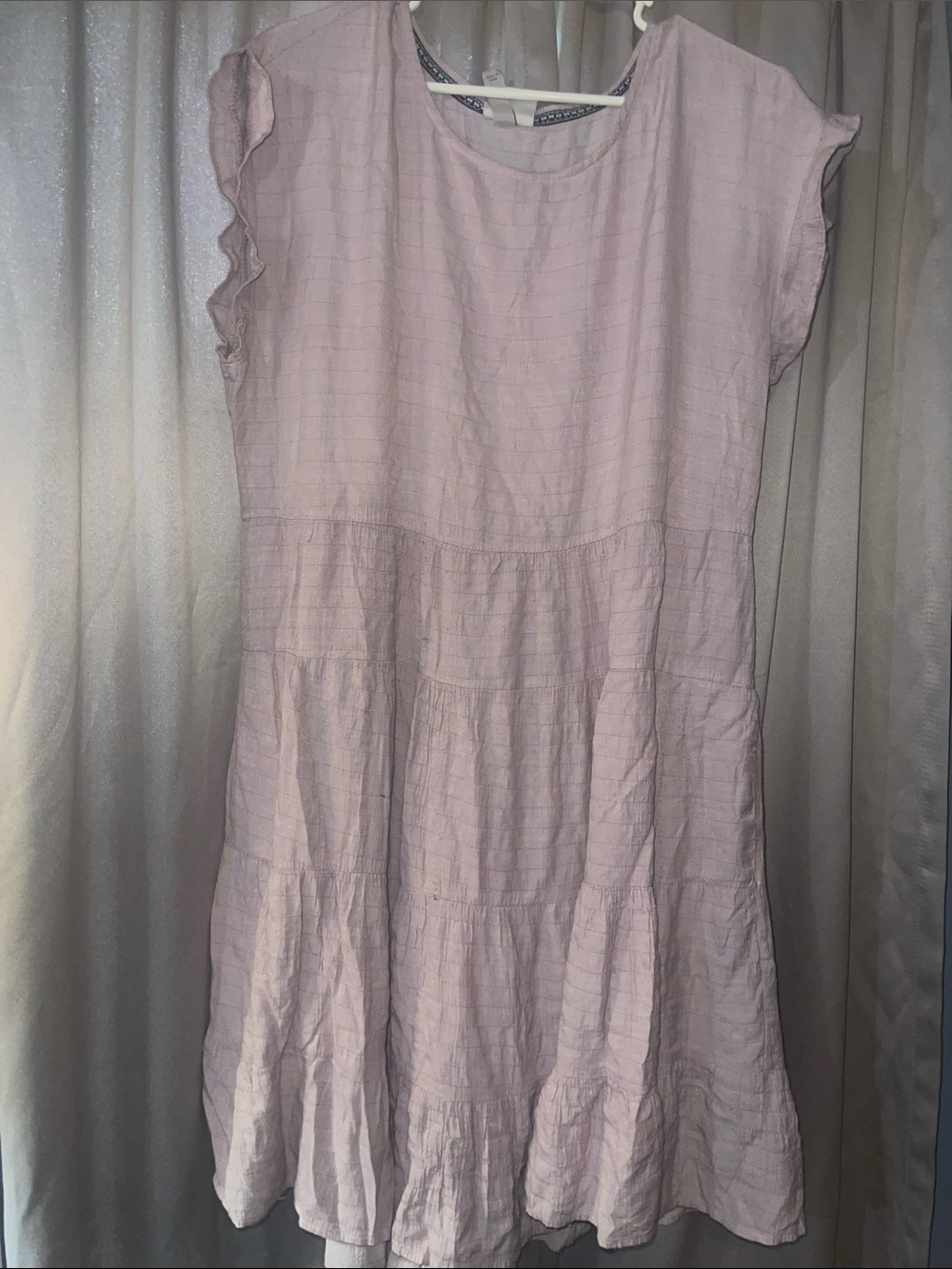 Knox Rose Blush Pink Tiered Midi Dress